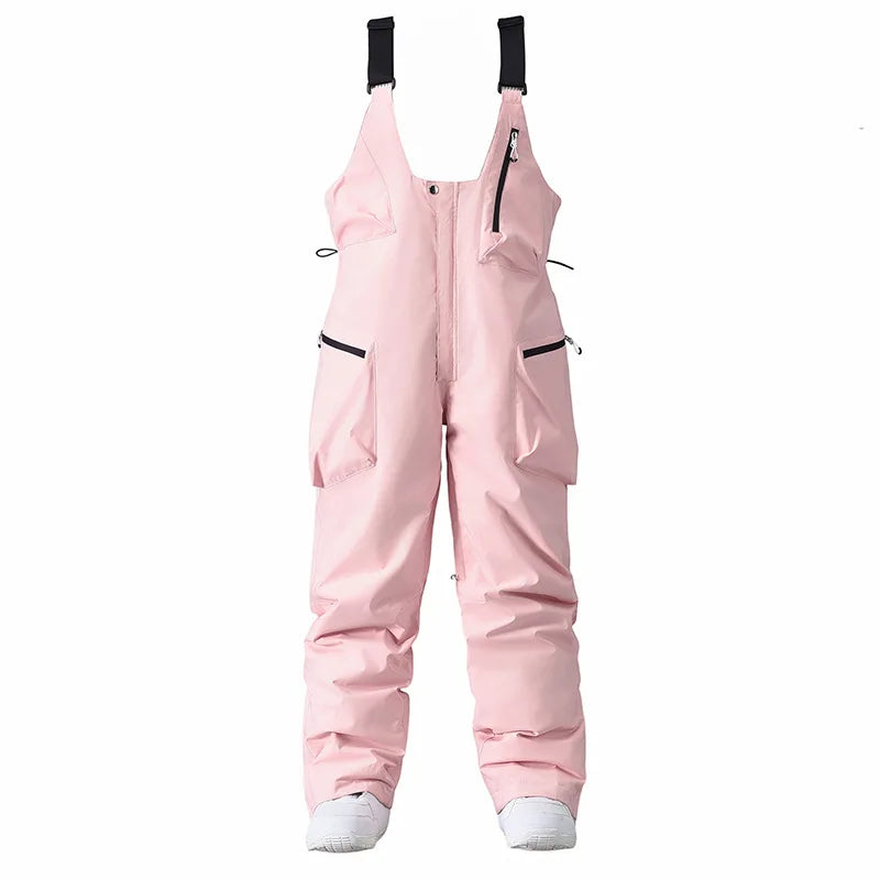 Adjustable Unisex Ski Pants Snow Pants with Suspenders and Zipper Closure, view 6 - Elena Harper