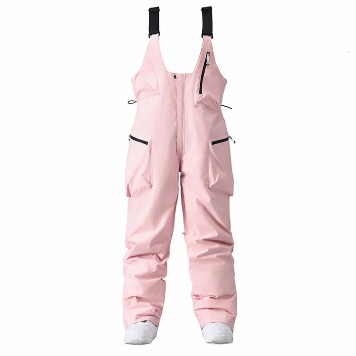 Adjustable Unisex Ski Pants Snow Pants with Suspenders and Zipper Closure, view 6 - Elena Harper