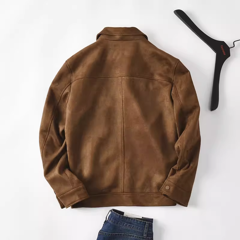 Men's Suede Effect Jacket - Leven