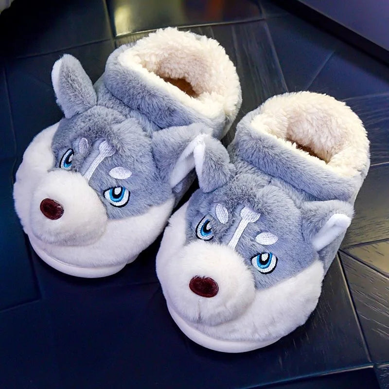 Cute Husky Women's Slippers Novi, view 5 - Elena Harper