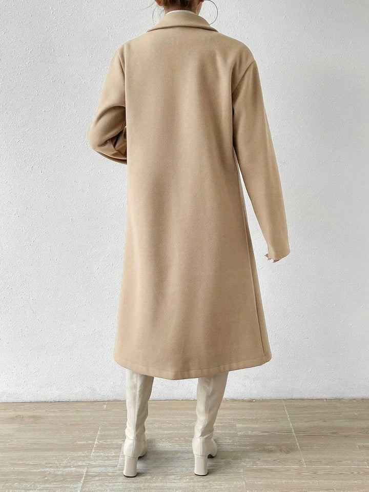 Women's Double Button Lapel Coat Sybilla, view 3 - Elena Harper