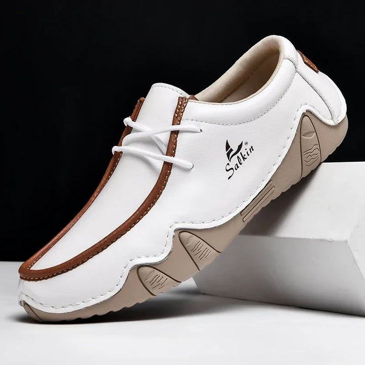LAURENT MONACO | LEATHER ORTHOPEDIC SHOES WITH PRECISE FIT