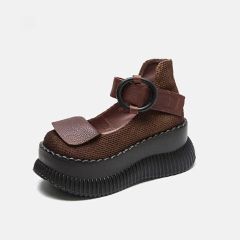 Strappy Platform Shoes - Rinoa