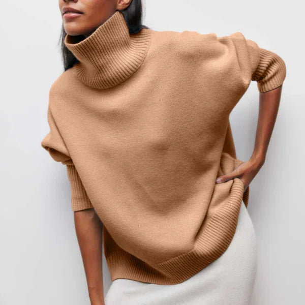 Gemma comfortable polo sweater, view 5 - Elena Harper