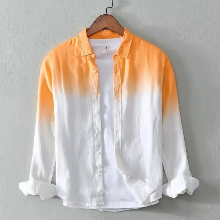 Men's Gradient Relaxed Fit Casual Shirt - Effortless Style