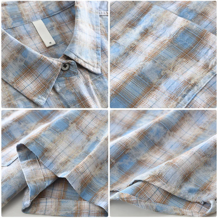 LAURENT MONACO | RETRO CHECK SHIRT FOR MEN