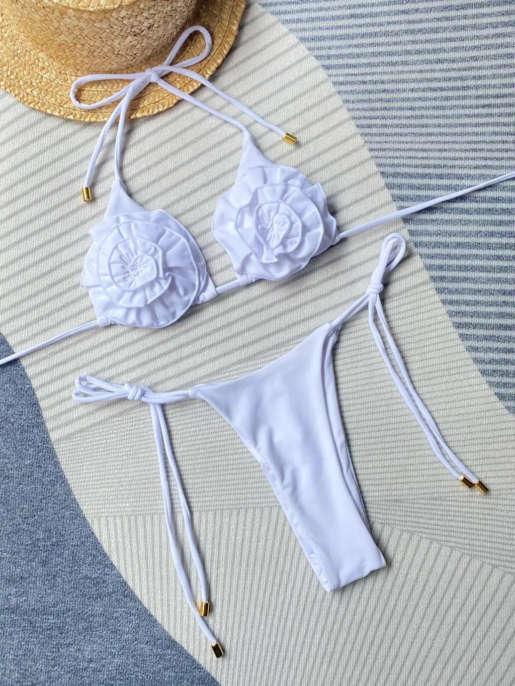 Beautifully Finished Bikini in a Timeless Design, view 3 - Elena Harper