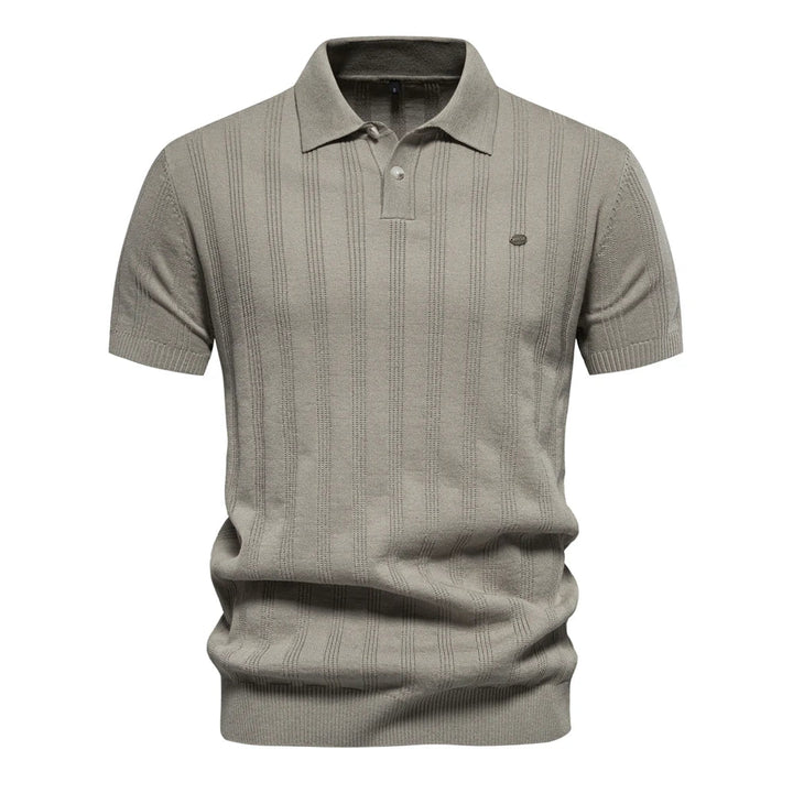 Diletta Refined Ribbed Polo, view 4 - Elena Harper