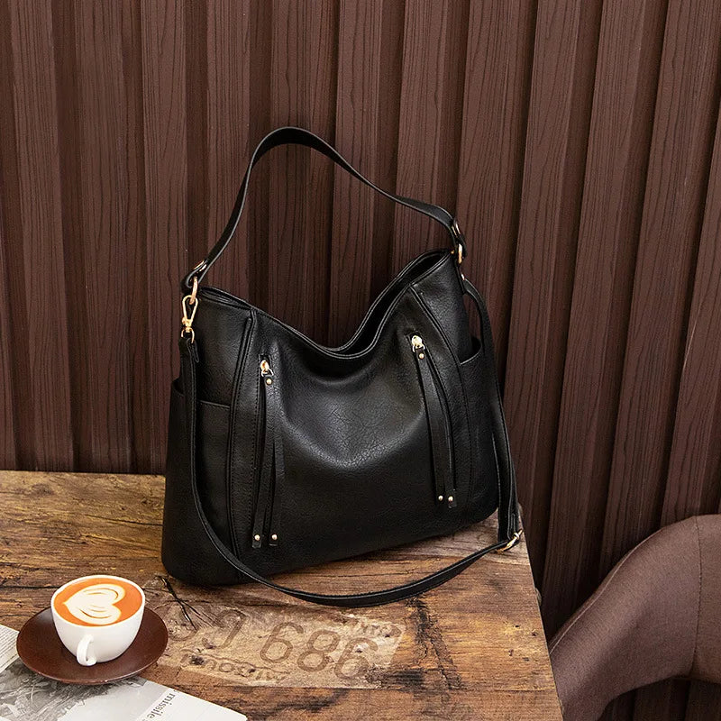 Luxury Leather-Look Women's Bag – High-End Elegant Style for Everyday