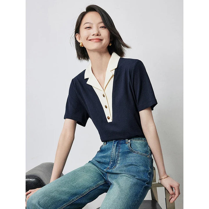 Germana Smooth Cotton Polo - Elena Harper