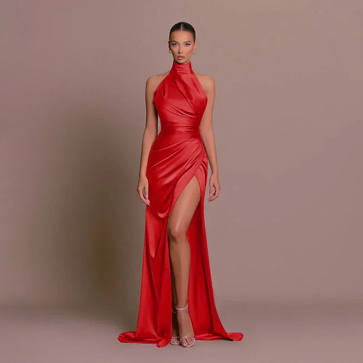 Cleo Sleek Slit Maxi Dress - Elena Harper