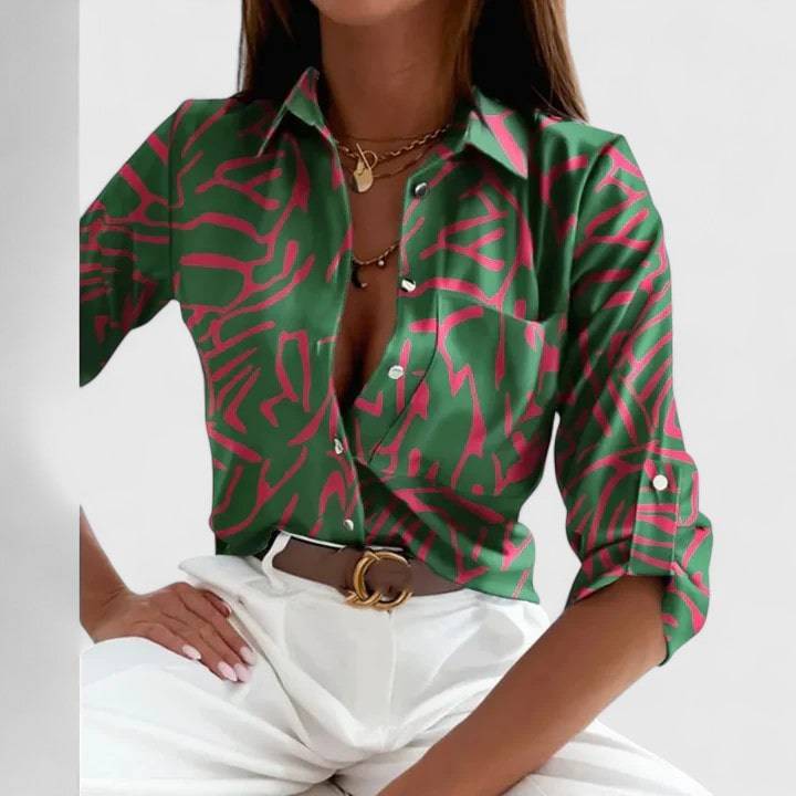 Lisette™  |  Elegant Long Sleeve Blouse