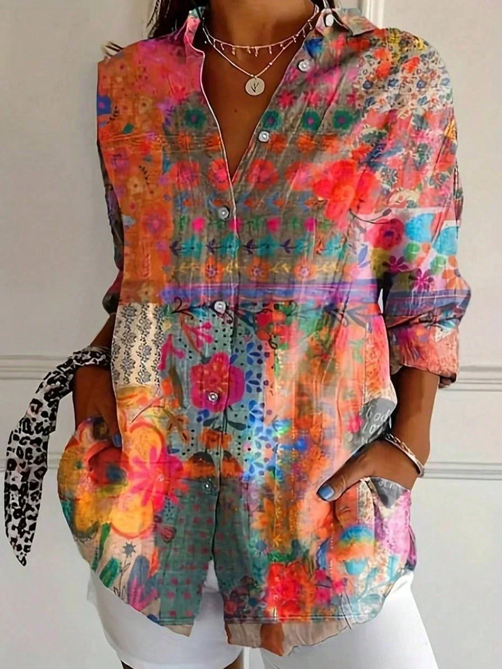 Astrid™  |  Colorful Patterned Blouse