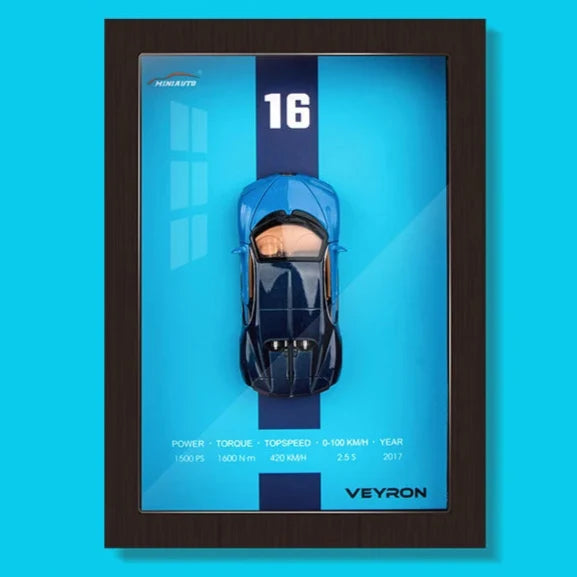 3D Car Model in Designer Frame Exclusive Mini Car Collection, view 6 - Elena Harper