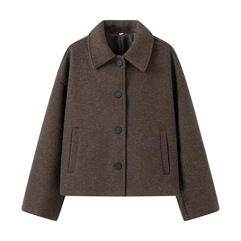 High Collar Soft Jacket - Irvène