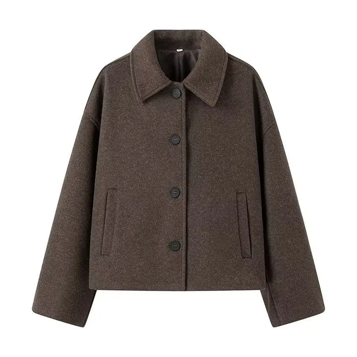 High Collar Soft Jacket - Irvène