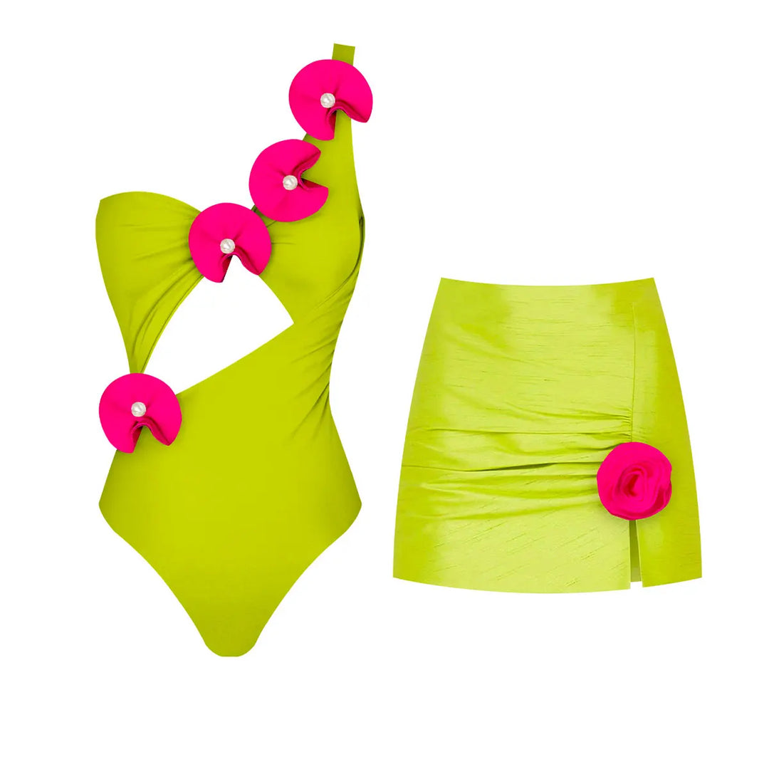 Beautifully Finished Bathing Suit in a Timeless Design - Elena Harper