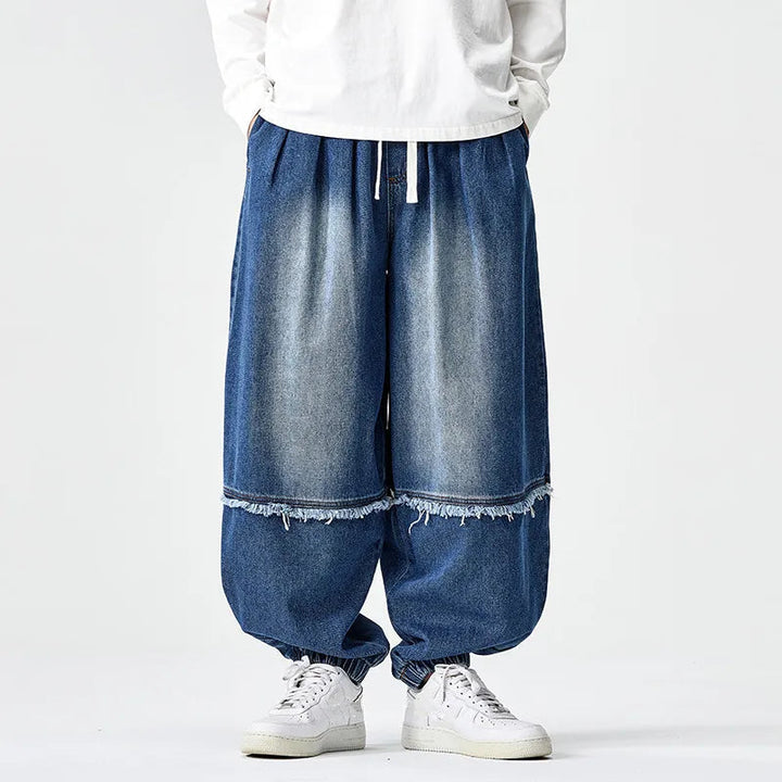 Brennan Stylish Denim Joggers with Wide Legs - Elena Harper