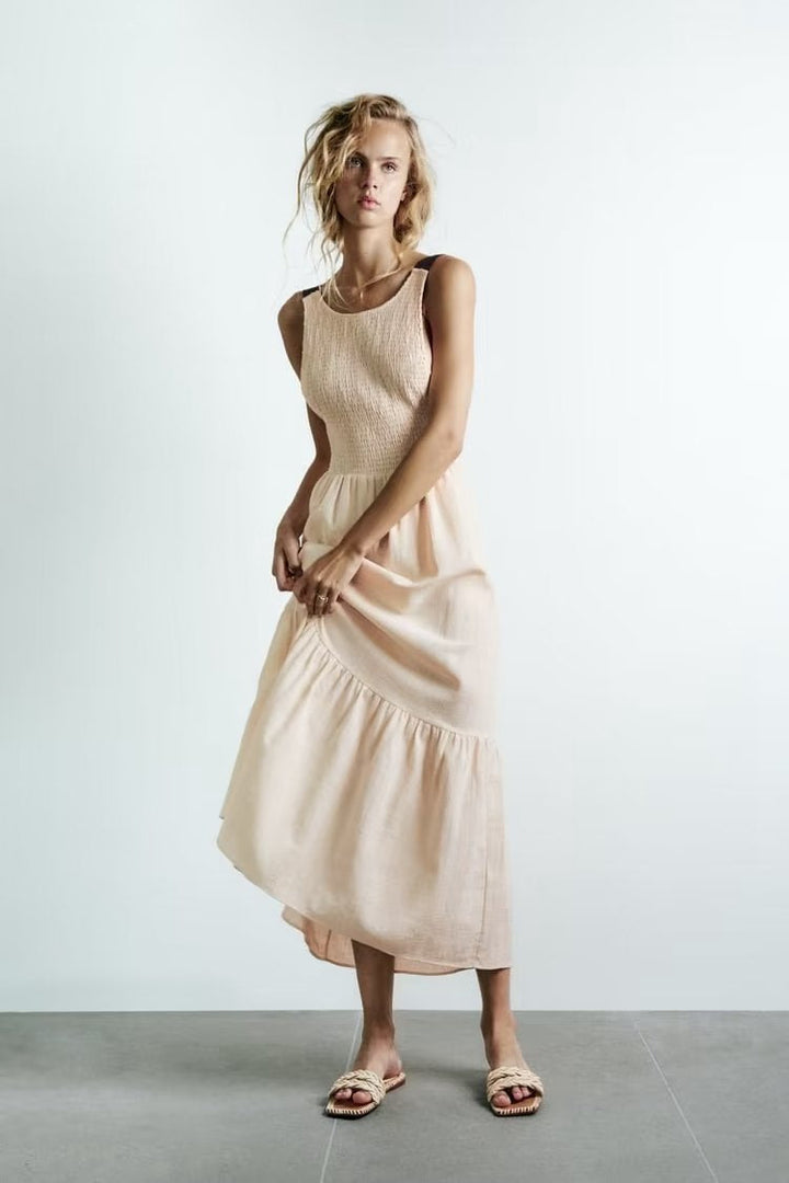 Aranza Summer Dress with Low Back