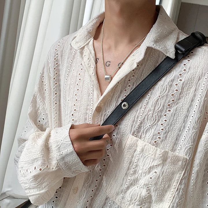 Genoa Soft and Breezy Shirt, view 3 - Elena Harper