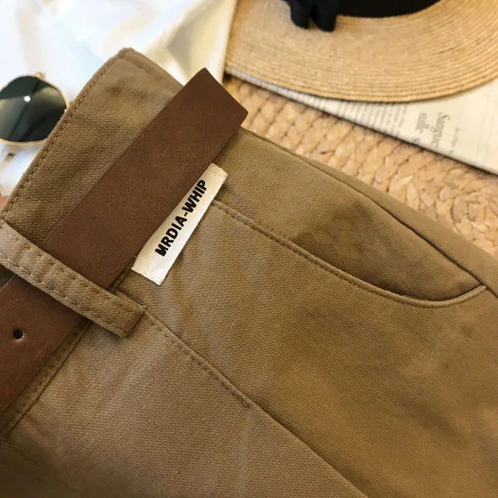 Genoviva Elegant Cotton Shorts, view 5 - Elena Harper