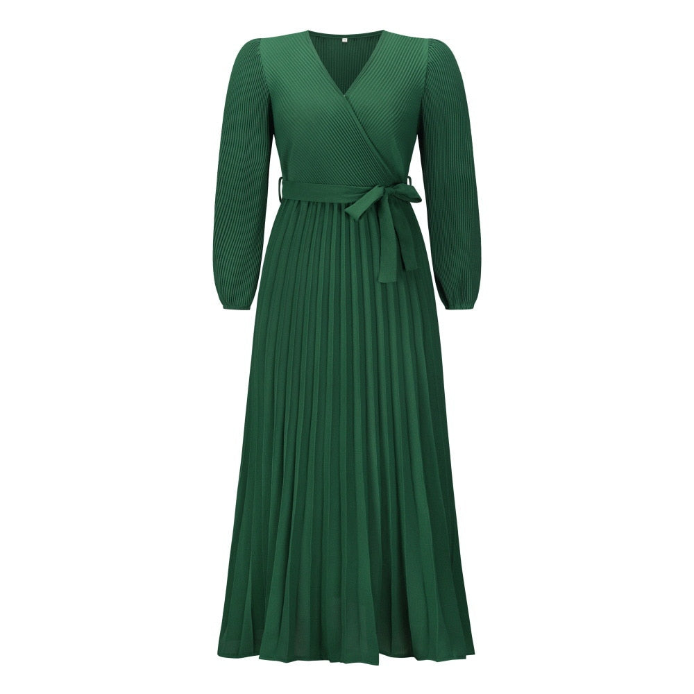 MimiDress I Pleated Dress for Women, view 3 - Elena Harper