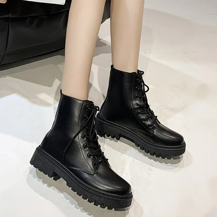 Women's Fleece-Lined Cross Strap Shoes Ferrane, view 4 - Elena Harper