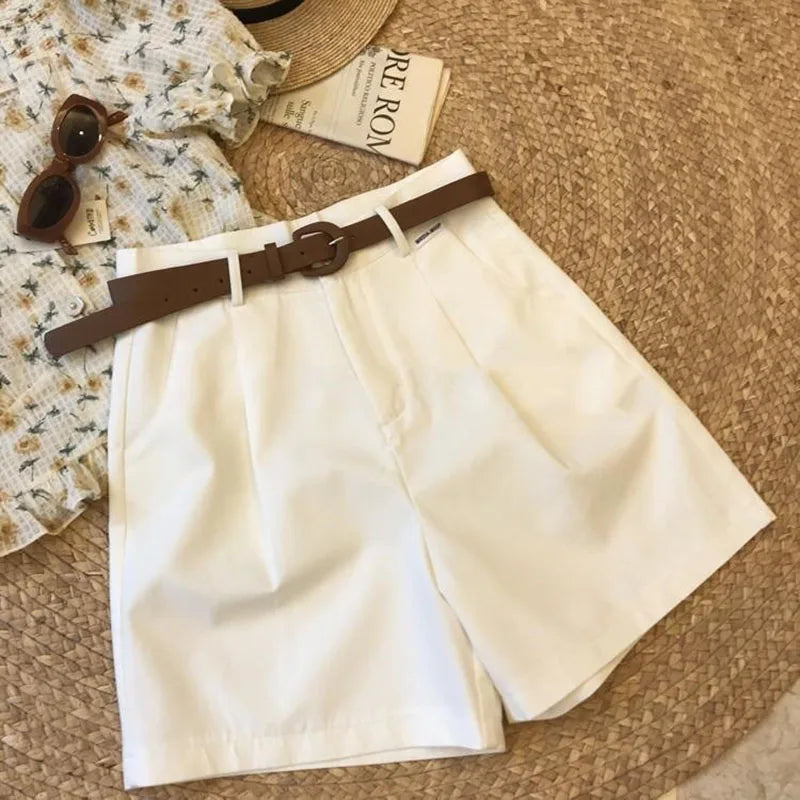 Genoviva Elegant Cotton Shorts, view 7 - Elena Harper