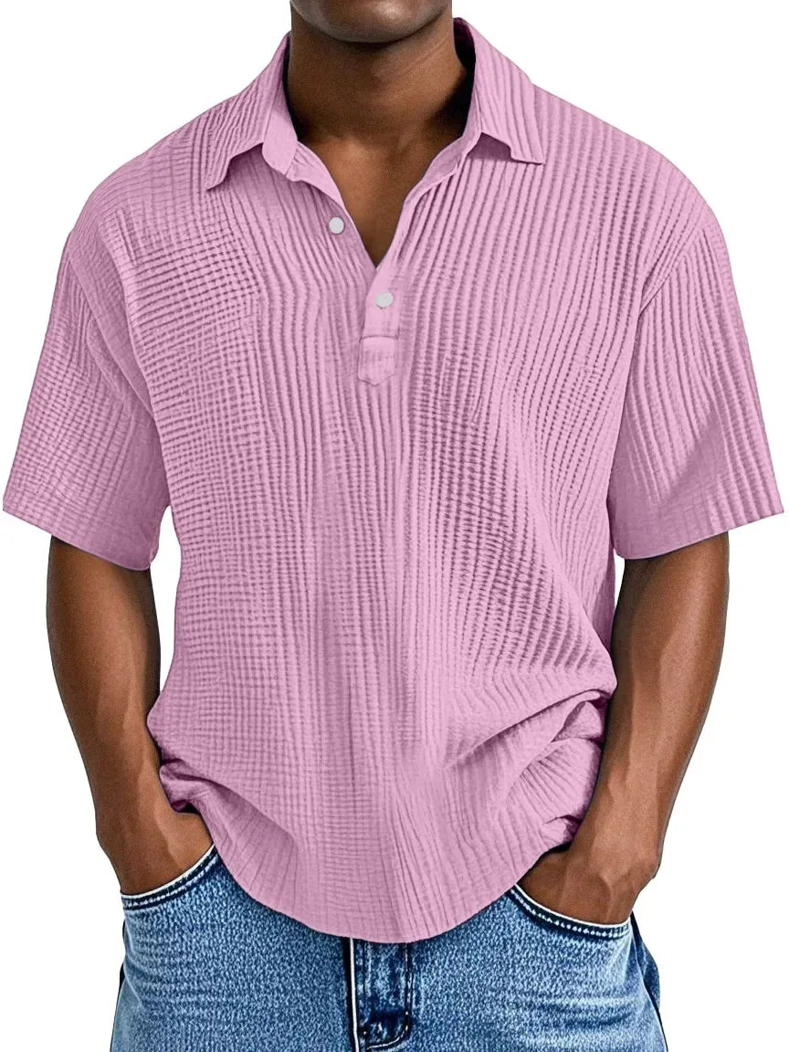 Laurent Monaco Retro Summer Shirt for Men, view 7 - Elena Harper