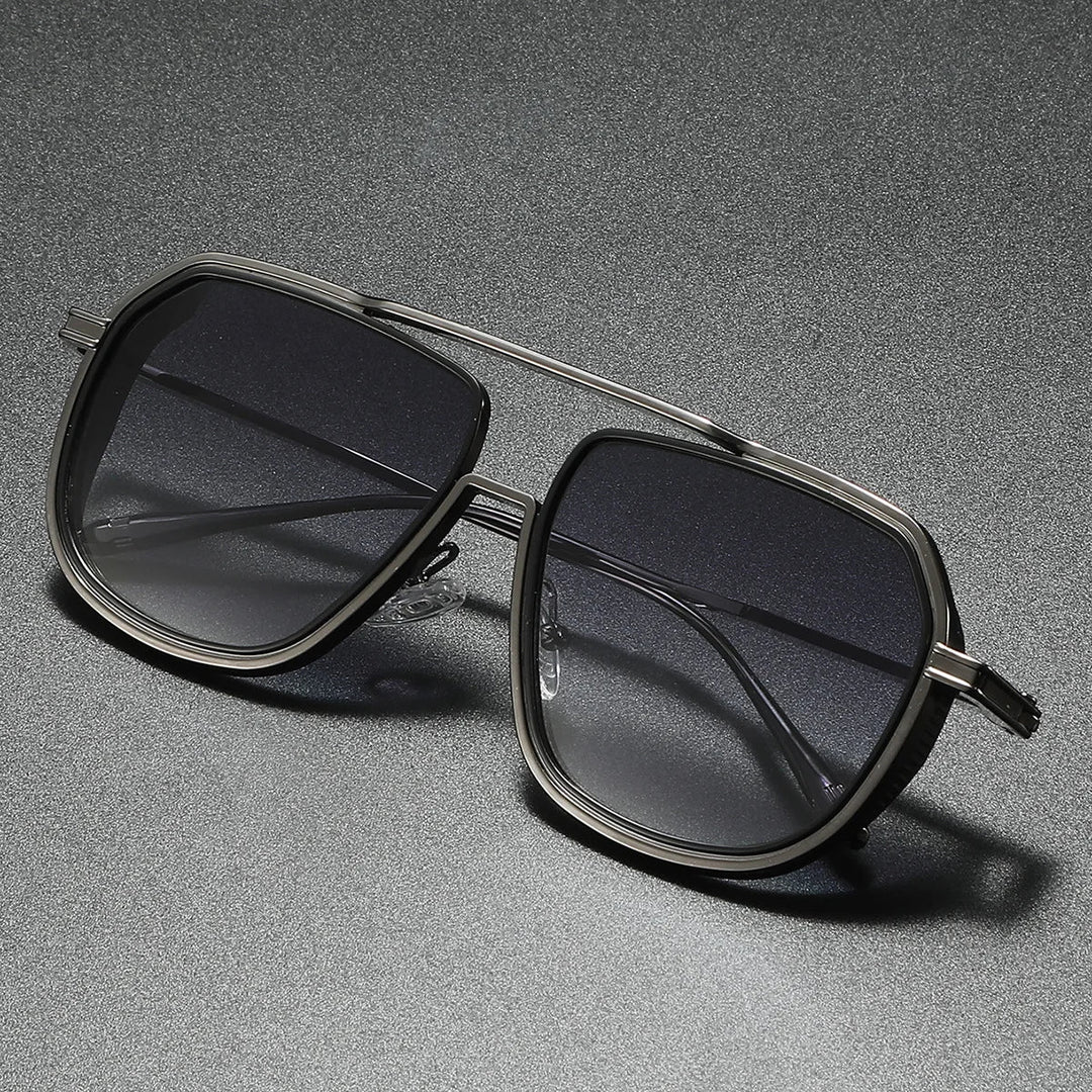 Ladies Aviator Sunglasses with Gradient Lenses and UV400, view 6 - Elena Harper