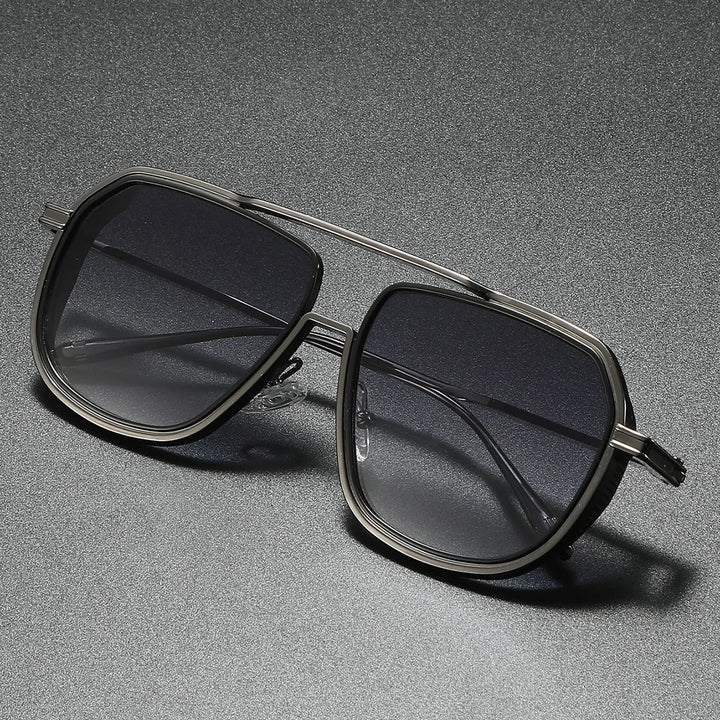 Ladies Aviator Sunglasses with Gradient Lenses and UV400, view 6 - Elena Harper