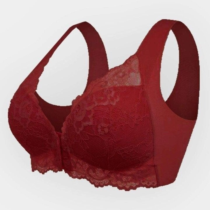 Seamless Lace Sports Bra with Front Closure Mireya, view 5 - Elena Harper