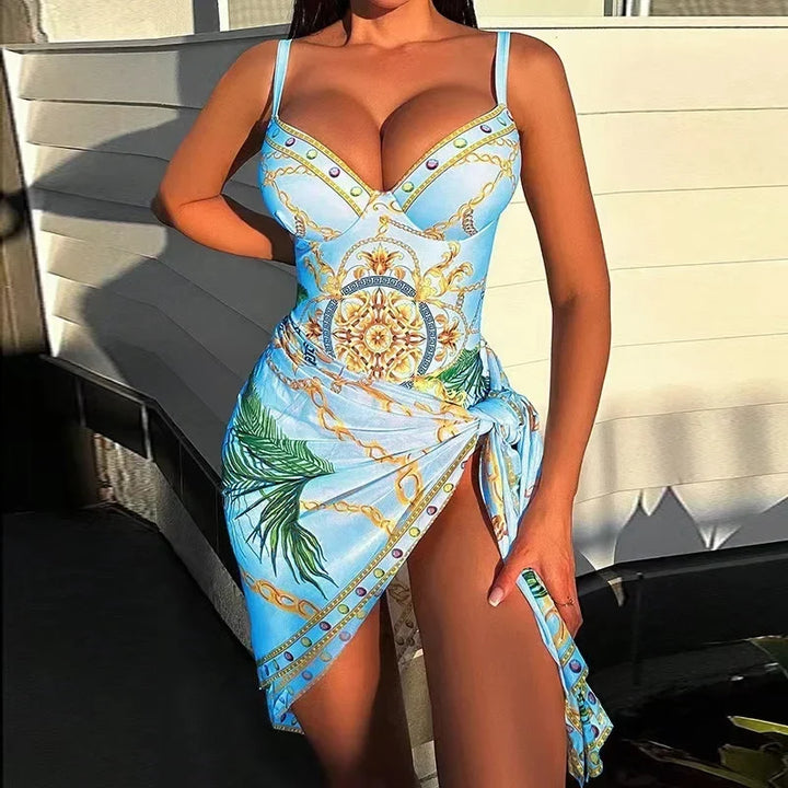 Women's Floral Push Up Bikini Swimsuit - Luxury Two Piece Swimwear