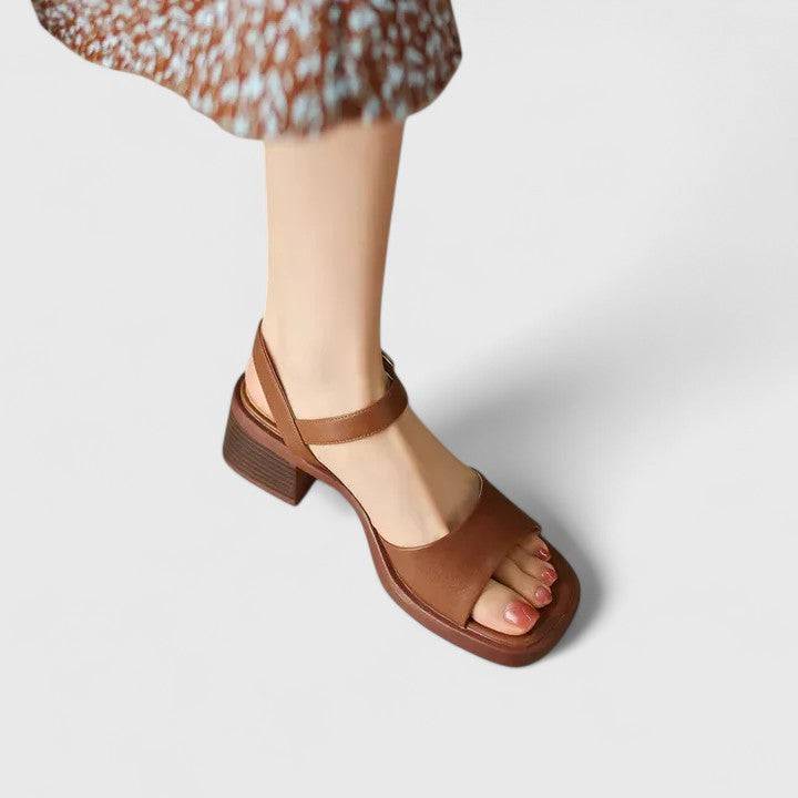 Calyssa™ elegant sandals by Emma & Rose Cape Town featuring stylish straps and a comfortable heel for summer wear