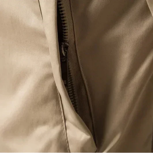 Lightweight Men's Zip Bomber Jacket – Casual Jacket with Ribbed Trim