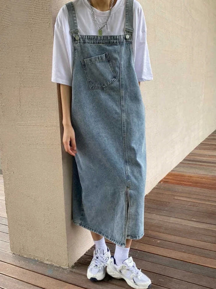 Gilda Soft Denim Jumpsuit, view 7 - Elena Harper