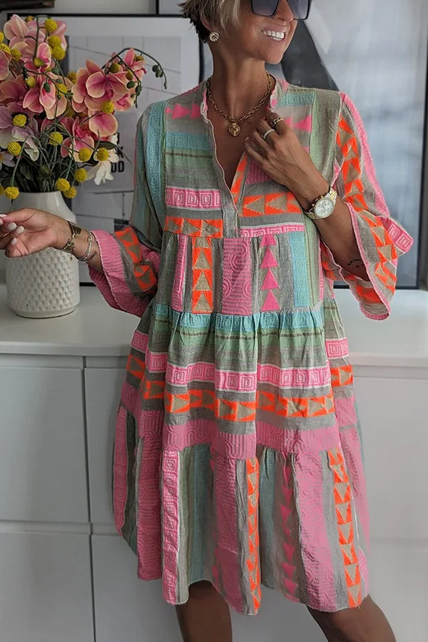 Juliane™ | Boho Tiered Swing Dress