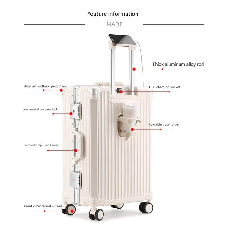 Hard-Shell Suitcase with Aluminium Frame – Tallinn