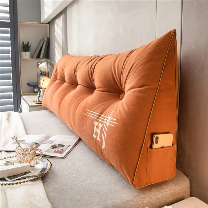 Large Cotton Cushion Soft and Comfortable Perfect for Bed and Couch Luxurious Appearance, view 4 - Elena Harper