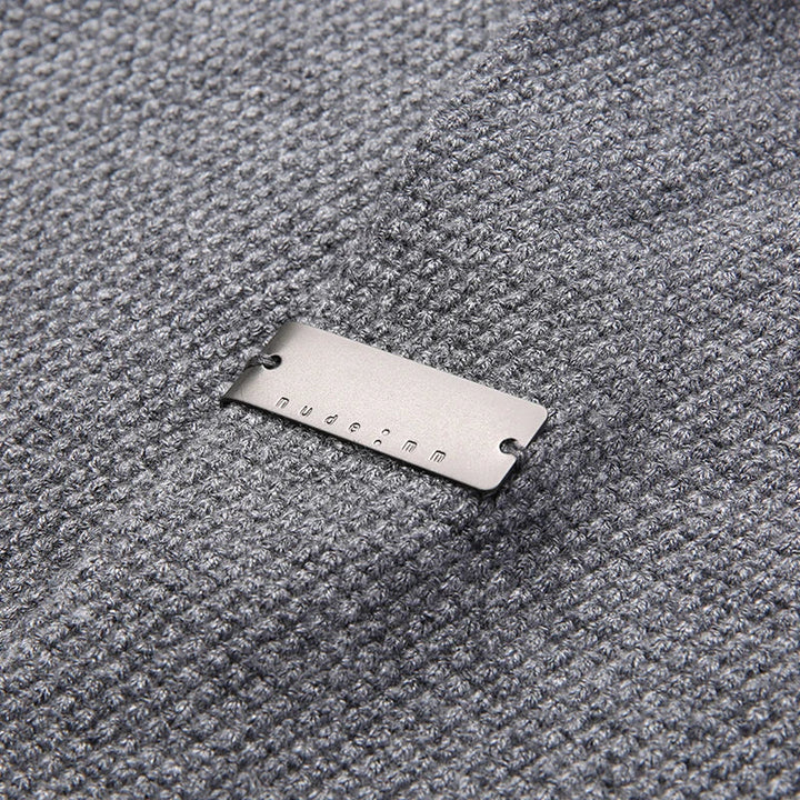 Men's Cardigan Regular Fit Button Front Long Sleeve with Ribbed Cuffs