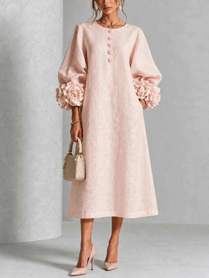 MIDILENGTH ROMANTIC DRESS FOR WOMEN