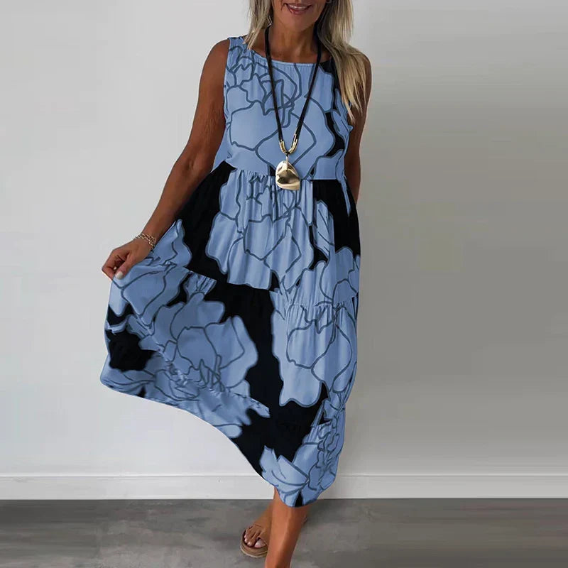 CAITLYN Sleeveless Maxi Dress, view 6 - Elena Harper