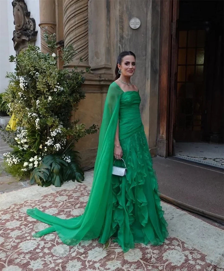 Gigliola Elegant Satin Dress, view 2 - Elena Harper
