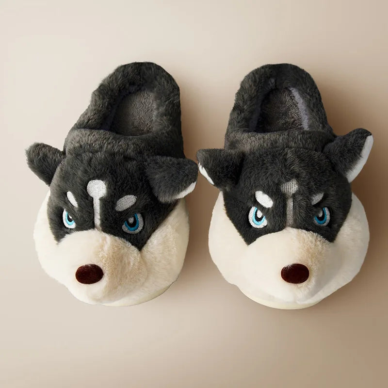 Cute Husky Women's Slippers Novi, view 7 - Elena Harper