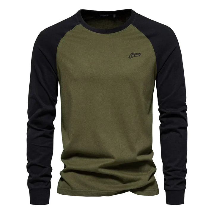 LAURENT MONACO | CLASSIC RAGLAN LONG SLEEVE T-SHIRT FOR MEN