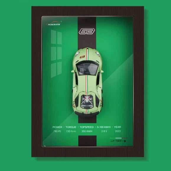 3D Car Model in Designer Frame Exclusive Mini Car Collection, view 9 - Elena Harper