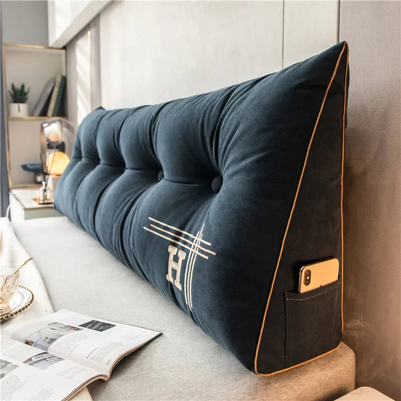 Large Cotton Cushion Soft and Comfortable Perfect for Bed and Couch Luxurious Appearance, view 9 - Elena Harper