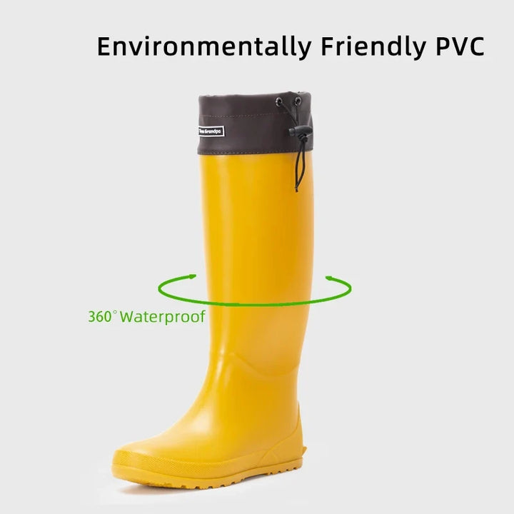 Women's Tall Chunky-Sole Waterproof Camping Boots Sylvane, view 3 - Elena Harper