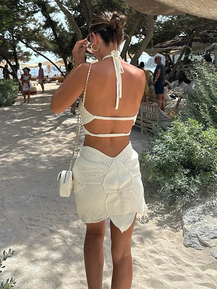 Elvie - Knitted Summer Mini Dress