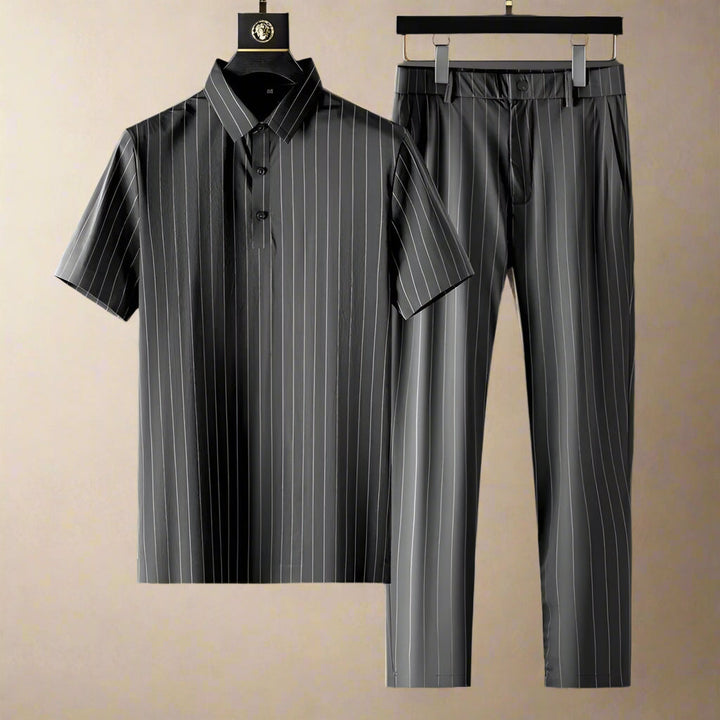 Braith Comfortable Striped 2-Piece Set, view 3 - Elena Harper